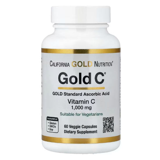 Vitamin C, 1,000 Mg, Gold C, Usp Grade, 60 Veggie Capsules