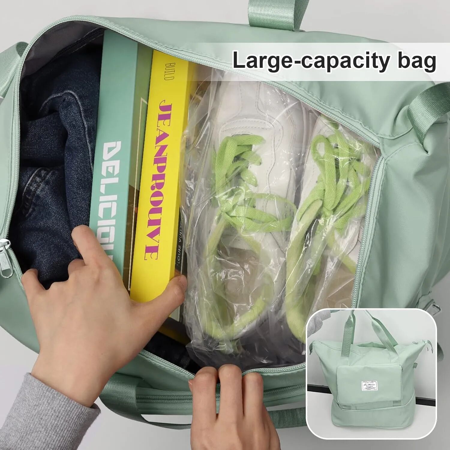 Sac De Voyage Pliable Pour Femmes - Vert