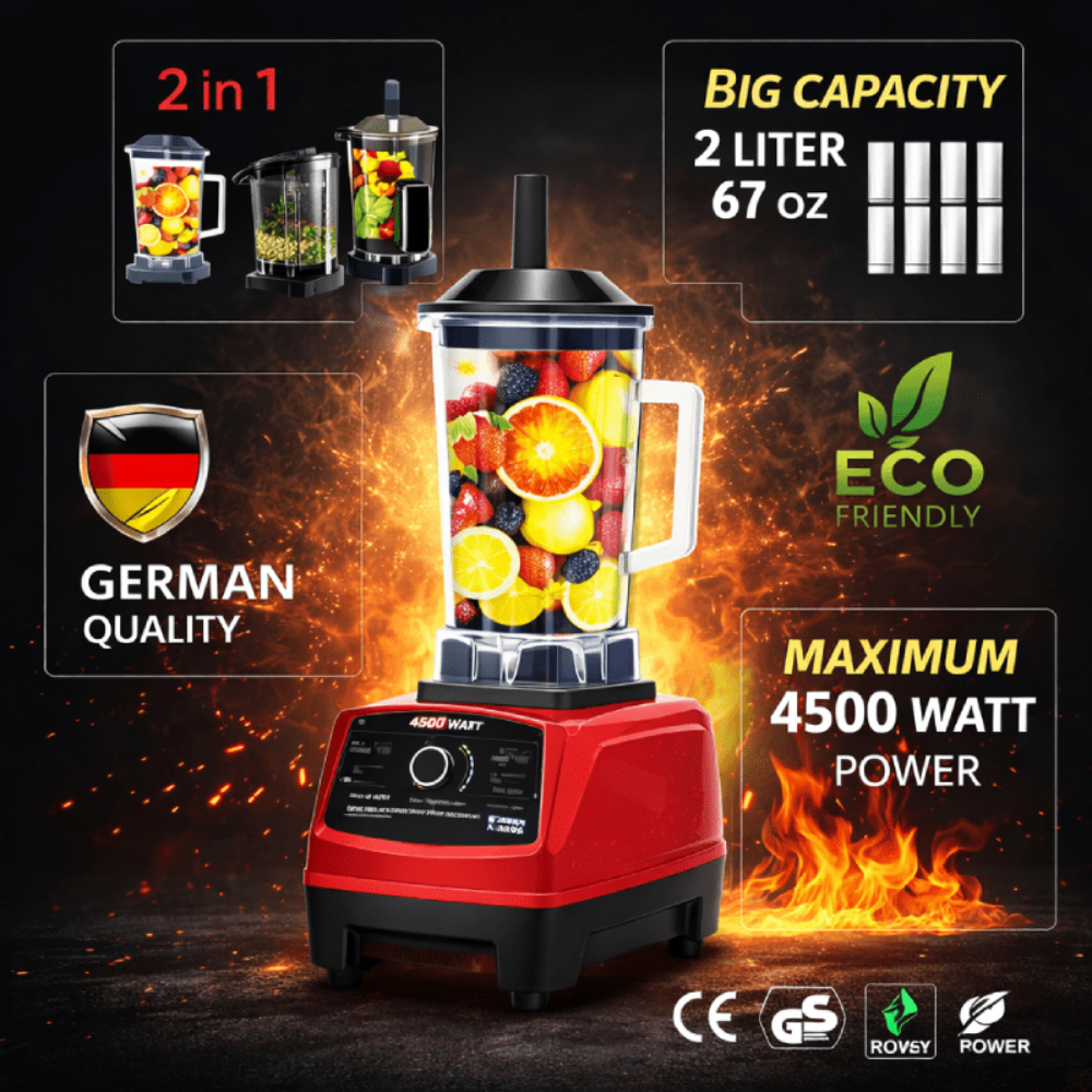 Blender Haute Performance 2 En 1 Kraft Line K-002 – 2,5 L