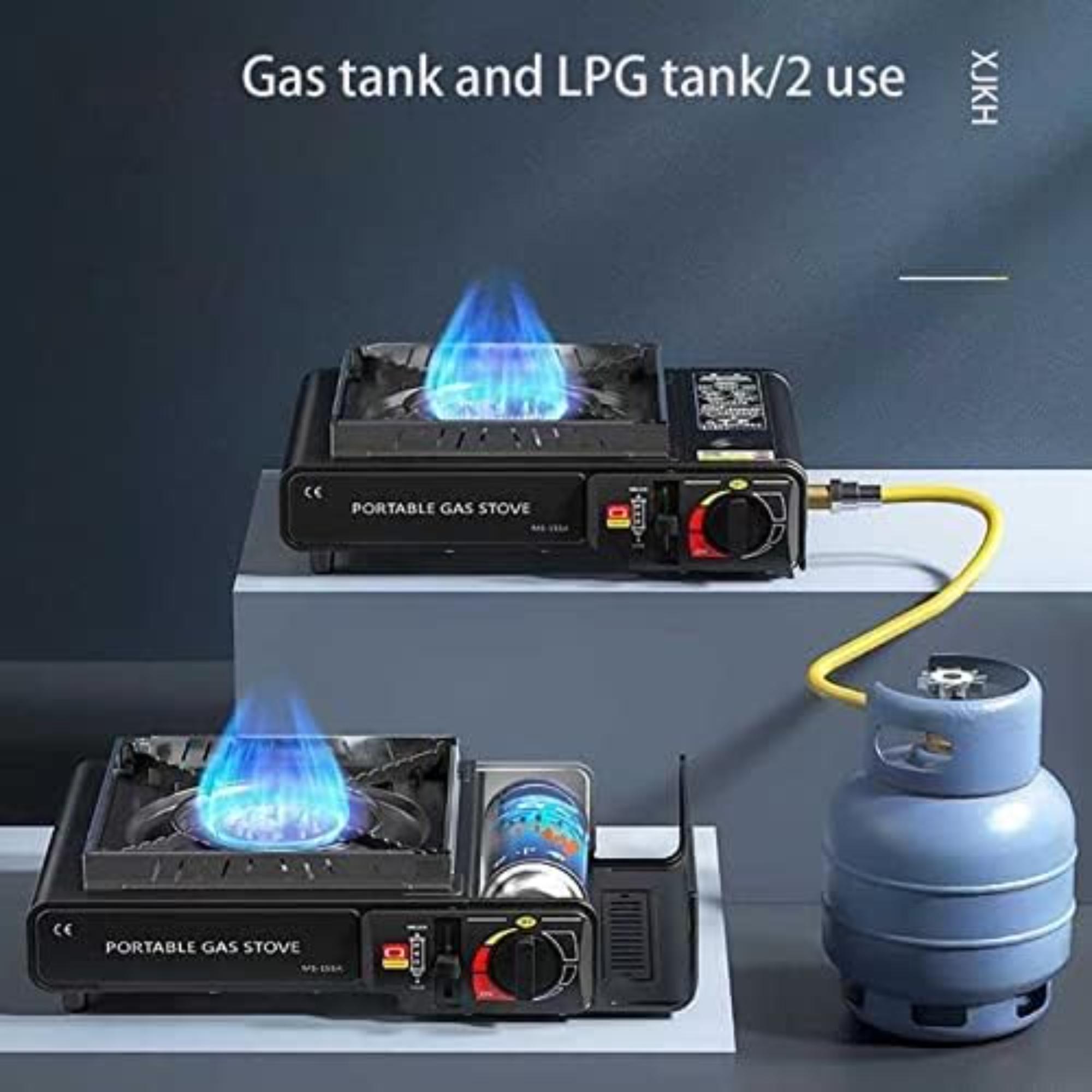 Réchaud À Gaz Portable De Camping À Un Brûleur Avec Étui De Transport - Barbecue Compact D'extérieur Pour La Maison, Les Restaurants Et Une Utilisation Intérieure Et Extérieure thumbnail 6