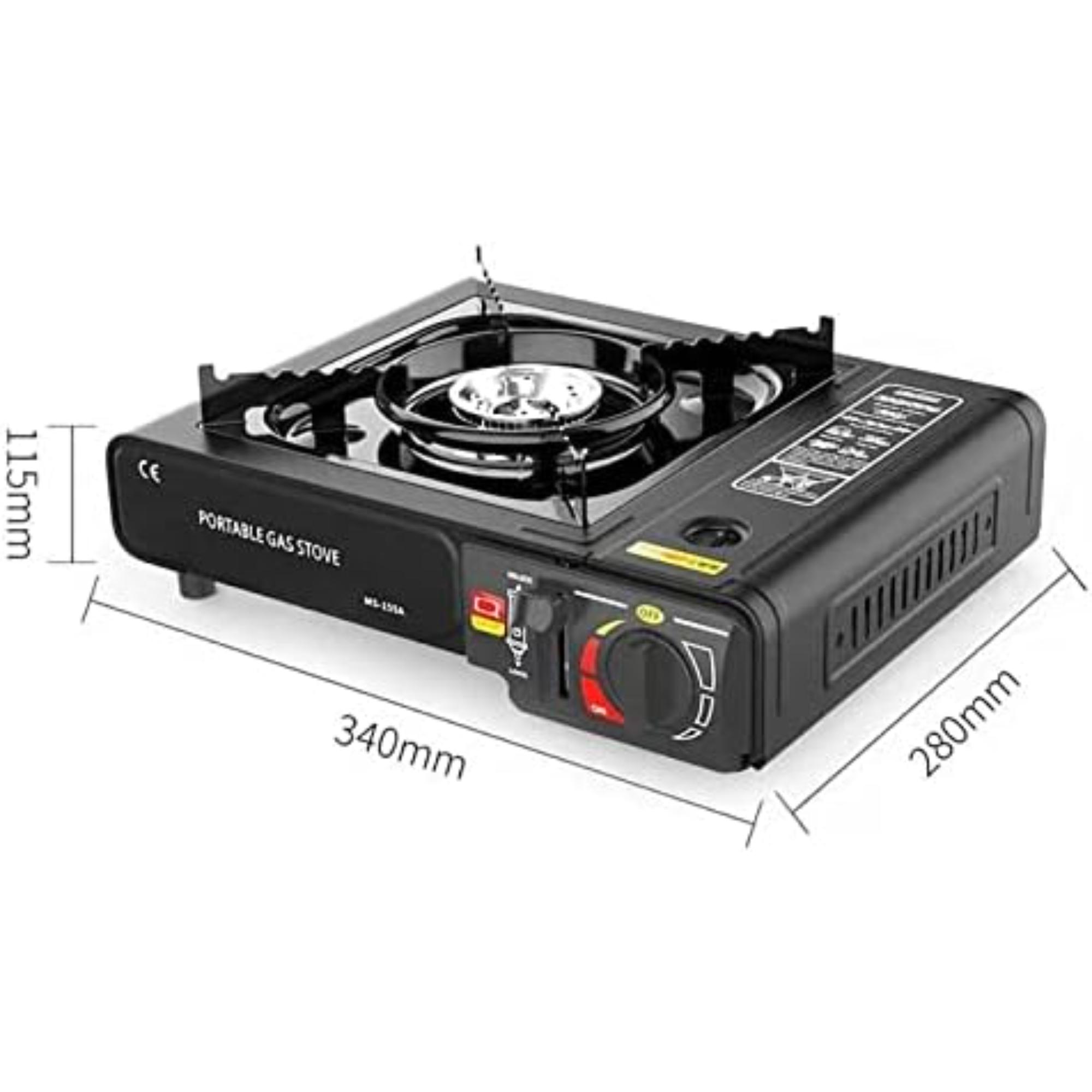 Réchaud À Gaz Portable De Camping À Un Brûleur Avec Étui De Transport - Barbecue Compact D'extérieur Pour La Maison, Les Restaurants Et Une Utilisation Intérieure Et Extérieure thumbnail 8