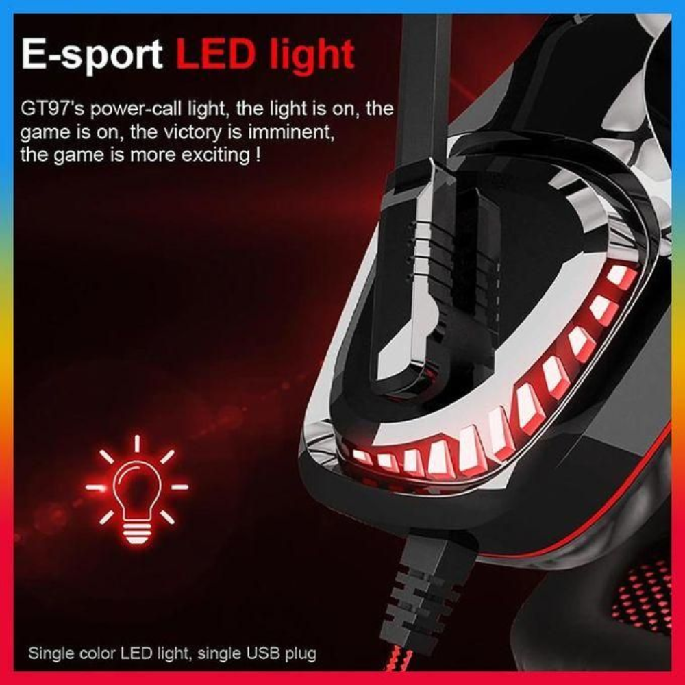 Casque Gamer Gaming Headset Gt97 - Couleur Aleatoire thumbnail 4