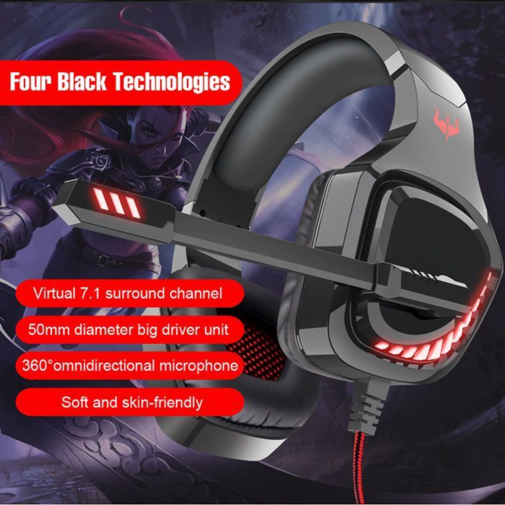 Casque Gamer Gaming Headset Gt97 - Couleur Aleatoire thumbnail 8