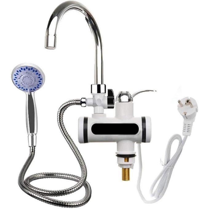 Robinet Electrique Chauffe-eau Affichage Numérique Mitigeur Lavabo Cuisine