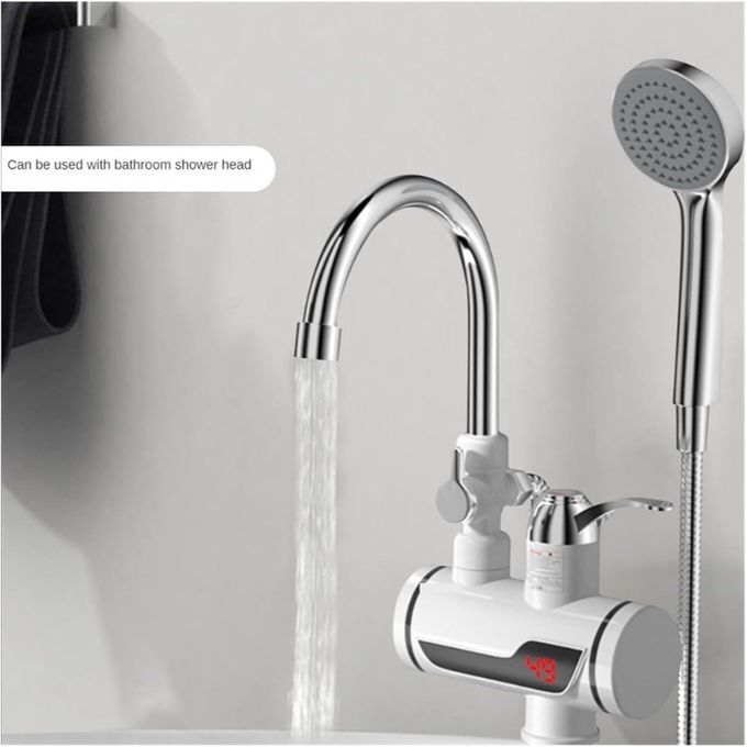 Robinet Electrique Chauffe-eau Affichage Numérique Mitigeur Lavabo Cuisine