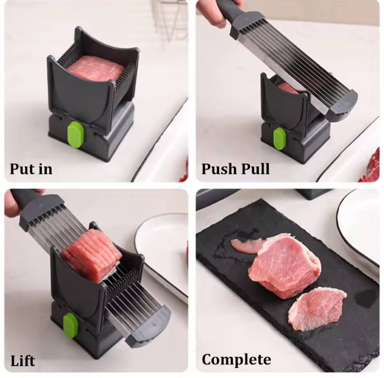 Trancheuse À Viande Manuelle – Coupe-viande & Couteau De Cuisine Pour Trancher Et Déchiqueter