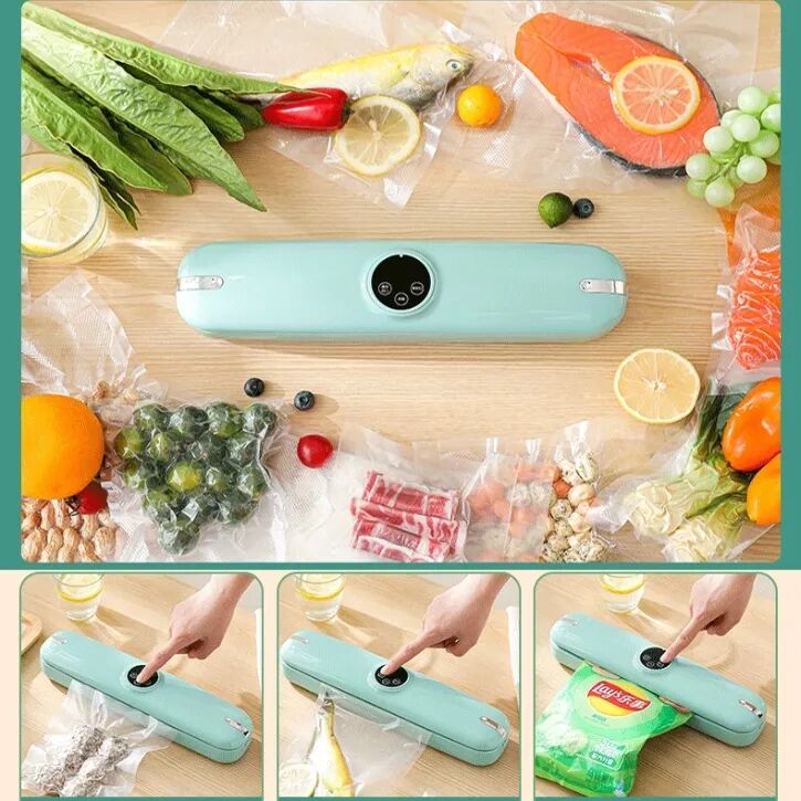 Appareil De Mise Sous Vide Alimentaire Pour Usage Domestique, Double Voltage Et Fermeture Hermétique thumbnail 5