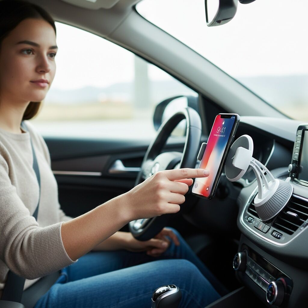 Support De Téléphone Pour Voiture - Rotation 360° - Installation Sans Outils thumbnail 4