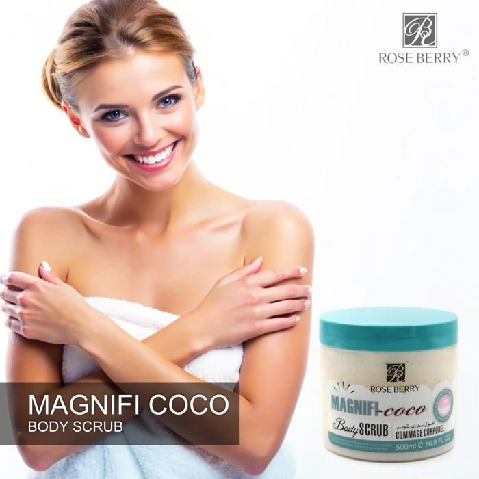 Gommage Corporel À La Rose Et À La Noix De Coco