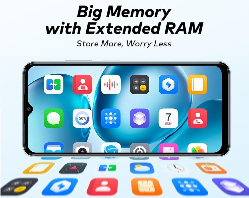 Smartphone A100c 6.6" Ips Tft 64gb Of Storage Ram 6 Go