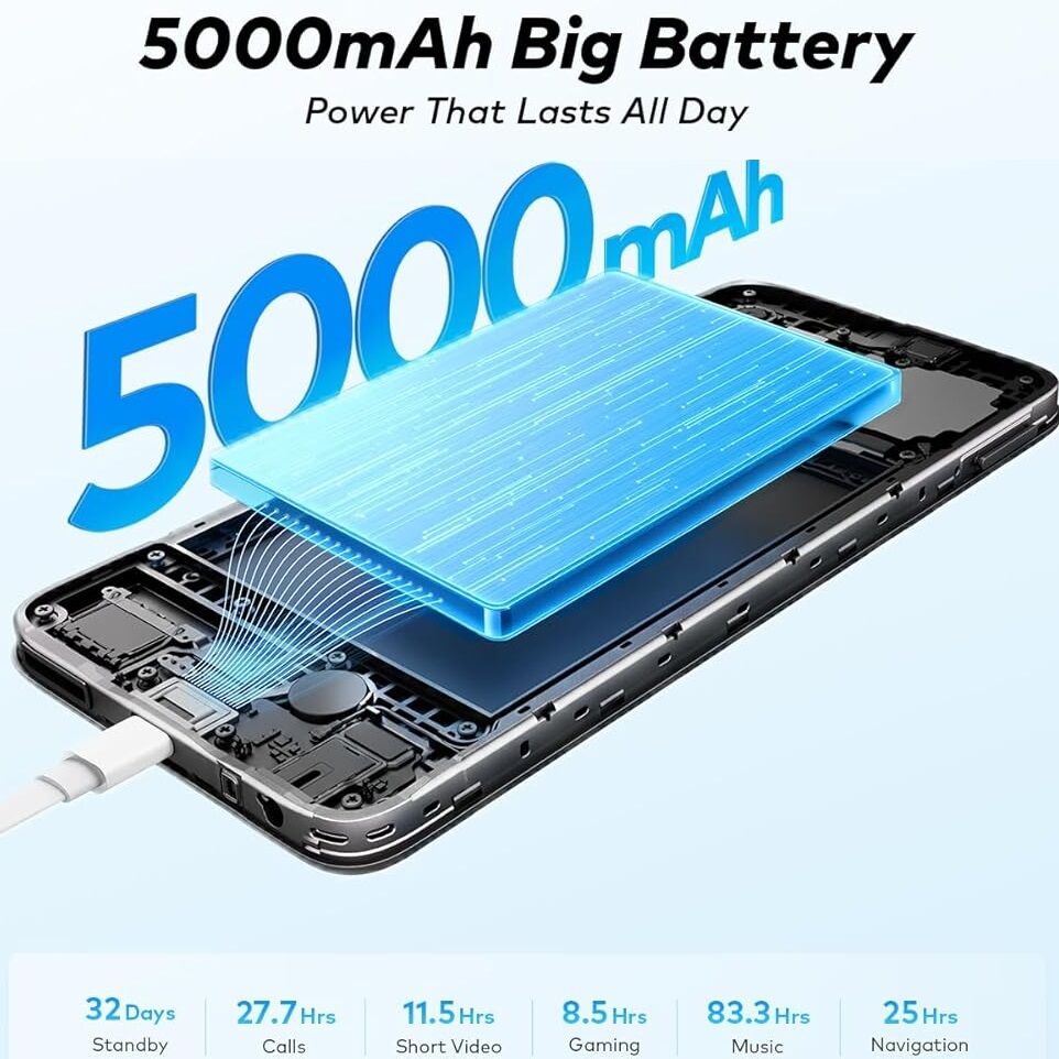 Smartphone A100c 6.6" Ips Tft 64GB of Storage RAM 6 Go  thumbnail 3