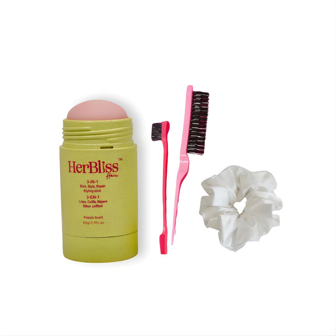 Bâton Coiffant + Brosse À Cheveux + Chouchou En Soie