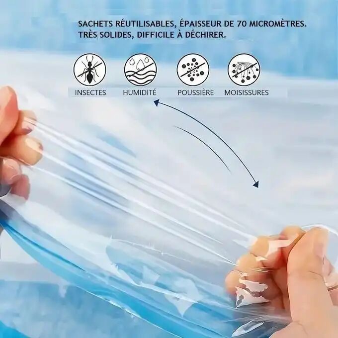 Lot De 5 Sac De Rangement Sous Vide thumbnail 3