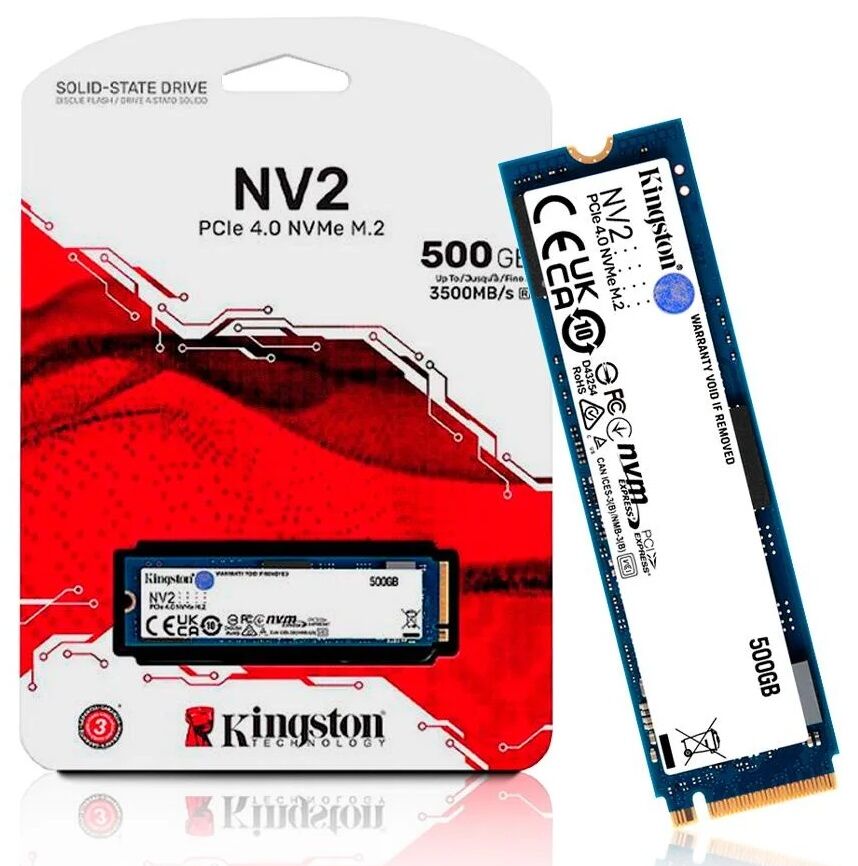 Disque Interne Ssd 500gb/go Nv2 M.2 2280 Pcie Gen4 X4 Nvme 3500mb/s (snv2s/500g)