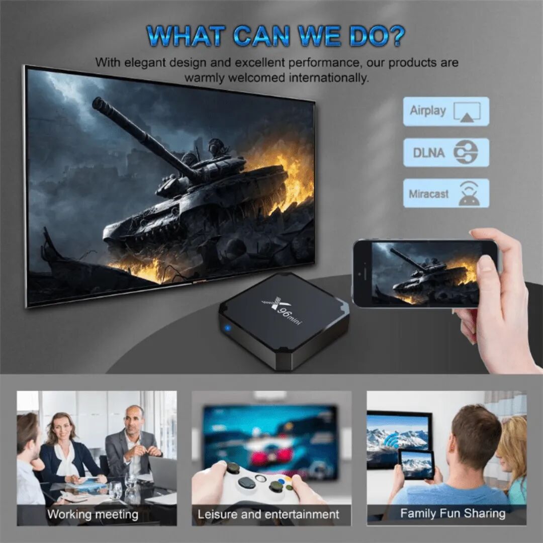 Mini Smart Tv Box 2 Go Ram / 16 Go Rom, Android 11 thumbnail 7