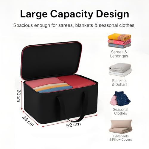 Lot De 2 Sacs De Rangement Sous Vide Pour Vêtements – Organisateurs Sous Lit Résistants À L’humidité Pour Couvertures & Habits thumbnail 7