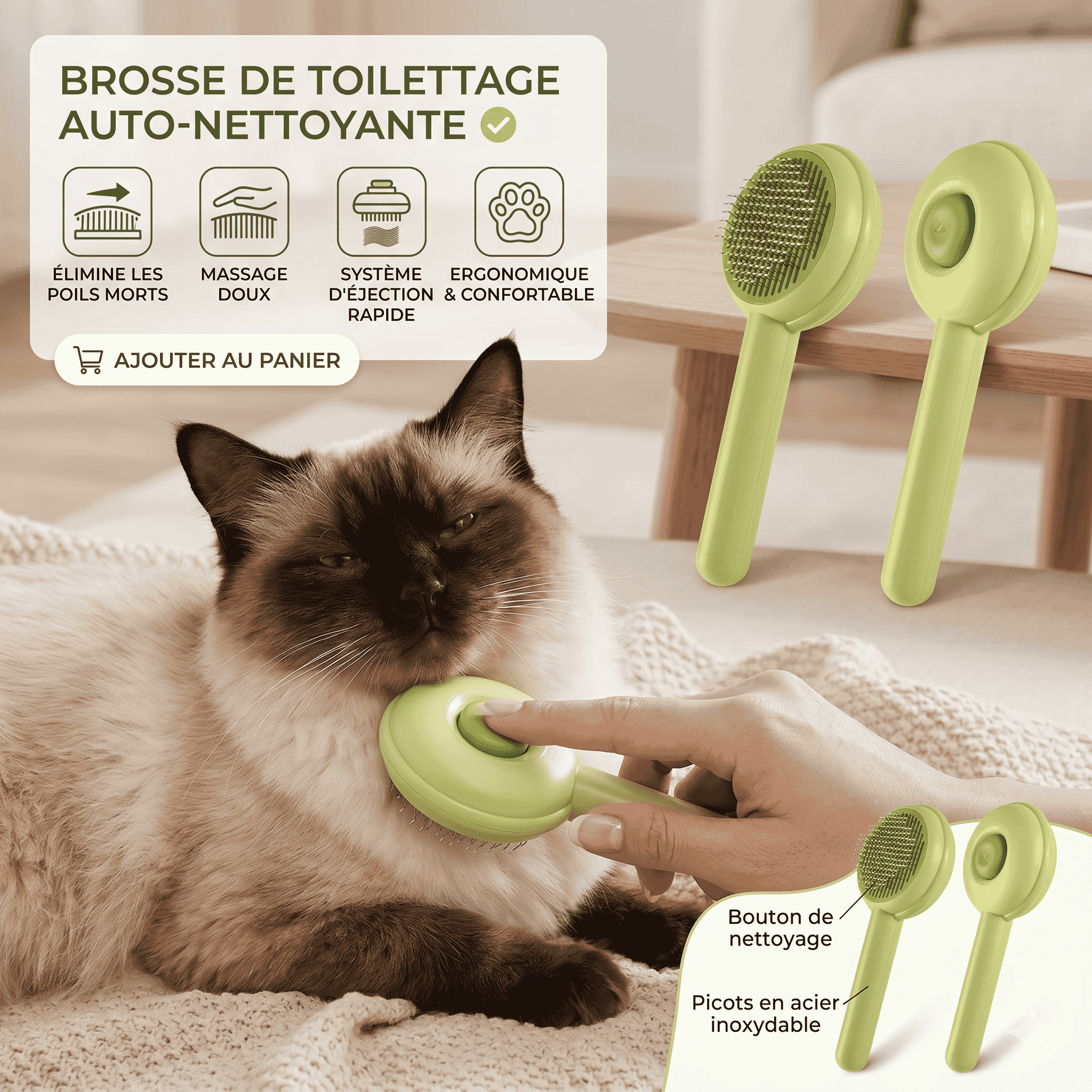 Brosse À Poils Pour Chat Et Chien