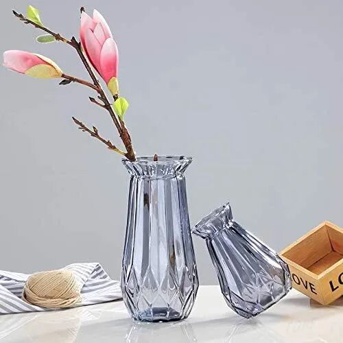 Vase Décoratif En Verre Élégant Pour Décoration Intérieure – Couleur Aléatoire thumbnail 5