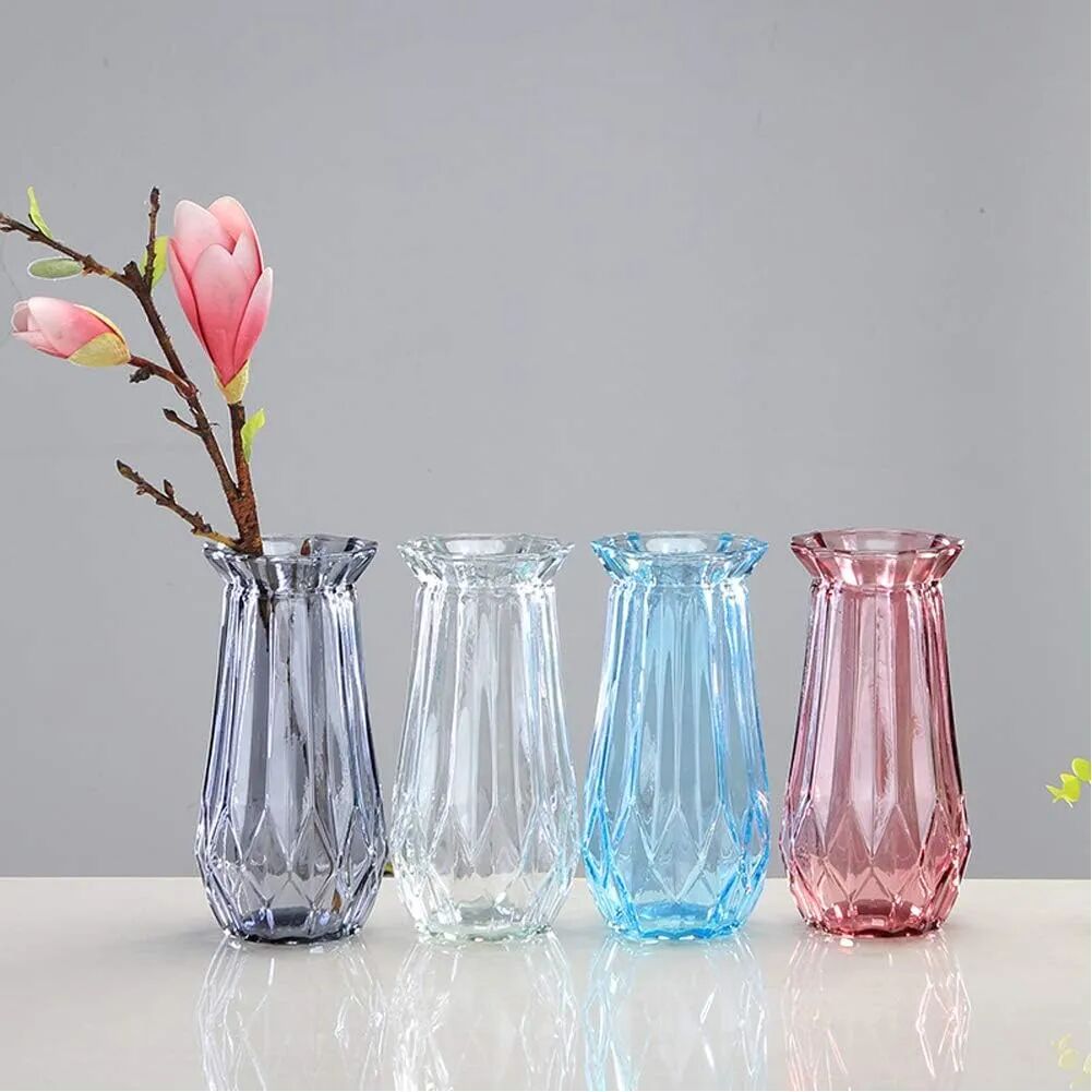 Vase Décoratif En Verre Élégant Pour Décoration Intérieure – Couleur Aléatoire thumbnail 4