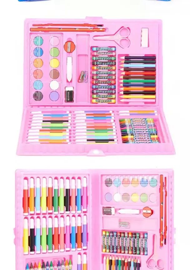 Coffret Artistique 86 Pièces Enfant Et Ado – Kit Dessin Et Peinture Complet thumbnail 4