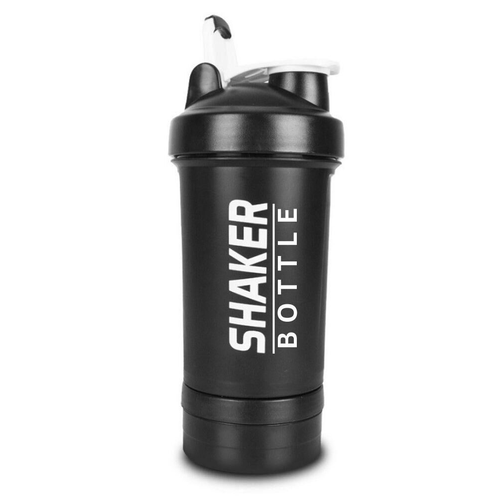 Shaker 3 Pcs 450 Ml | Shaker Protéine Avec Compartiments, Bouteille Sport Fitness Anti-fuite