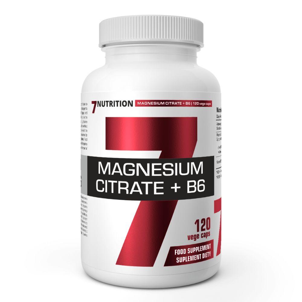Magnesium Citrate + B6 120 Vege Caps | Énergie & Anti-fatigue | Réduction Stress