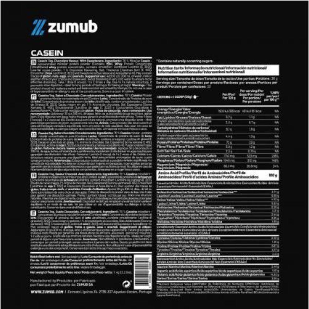 Casein 1 Kg Chocolate | Caséine Micellaire | Protéine À Digestion Lente thumbnail 3