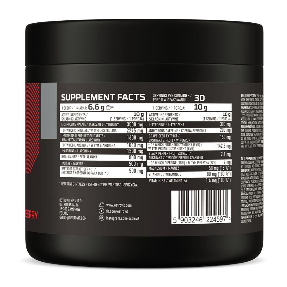 Pomp Extreme 300 G Strawberry | Pré-workout Puissant 