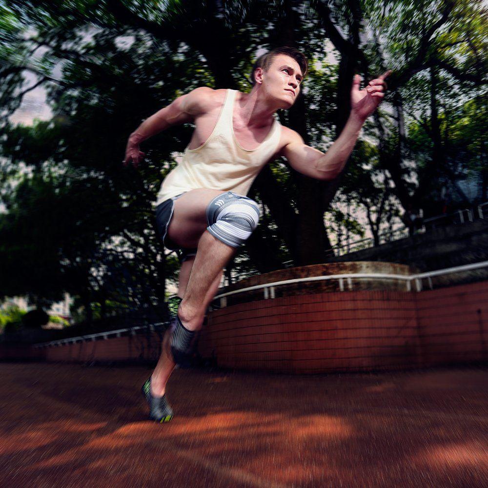 Genouillères Avec Bandage Élastique Réglable Taille L thumbnail 6