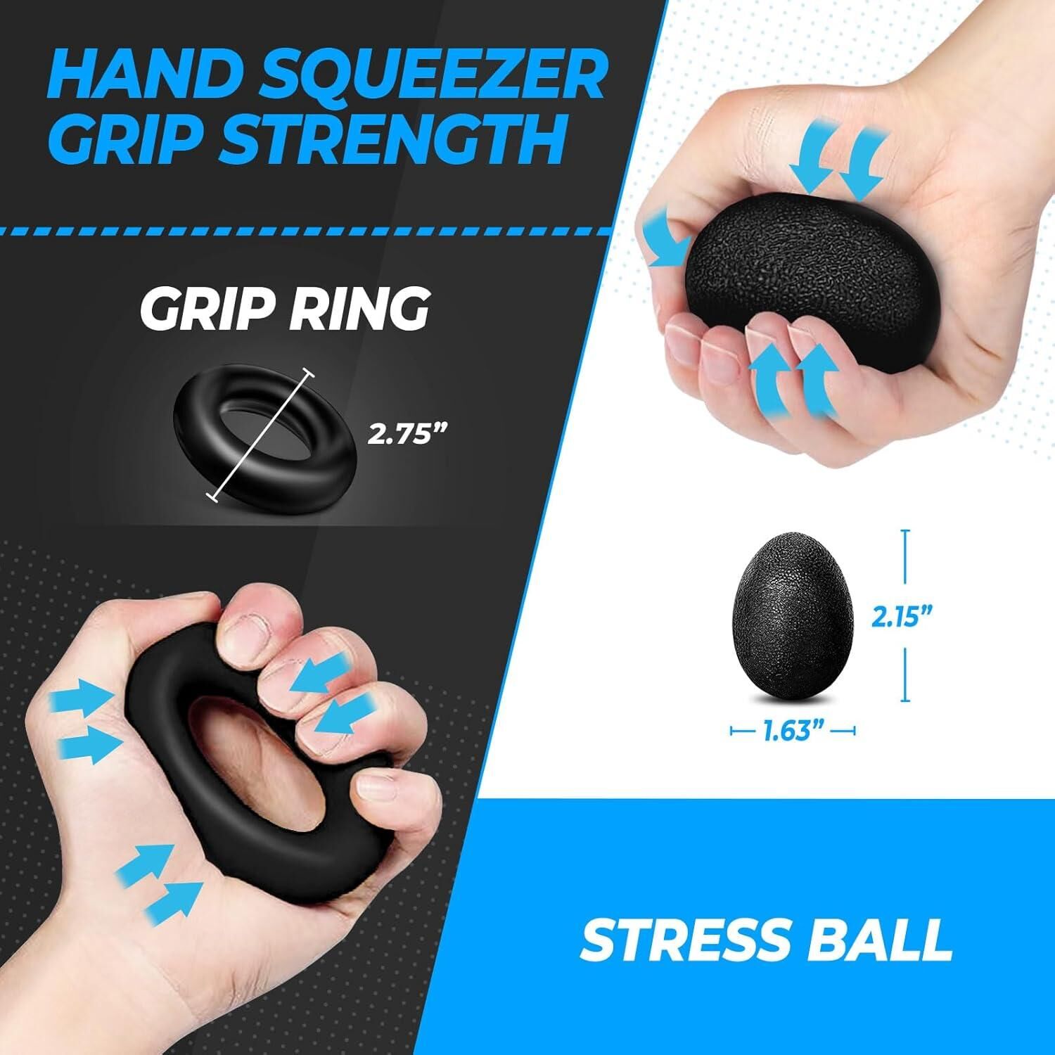 Kit Grip Strength 5 Accessoires | Entraînement Mains, Doigts & Avant-bras