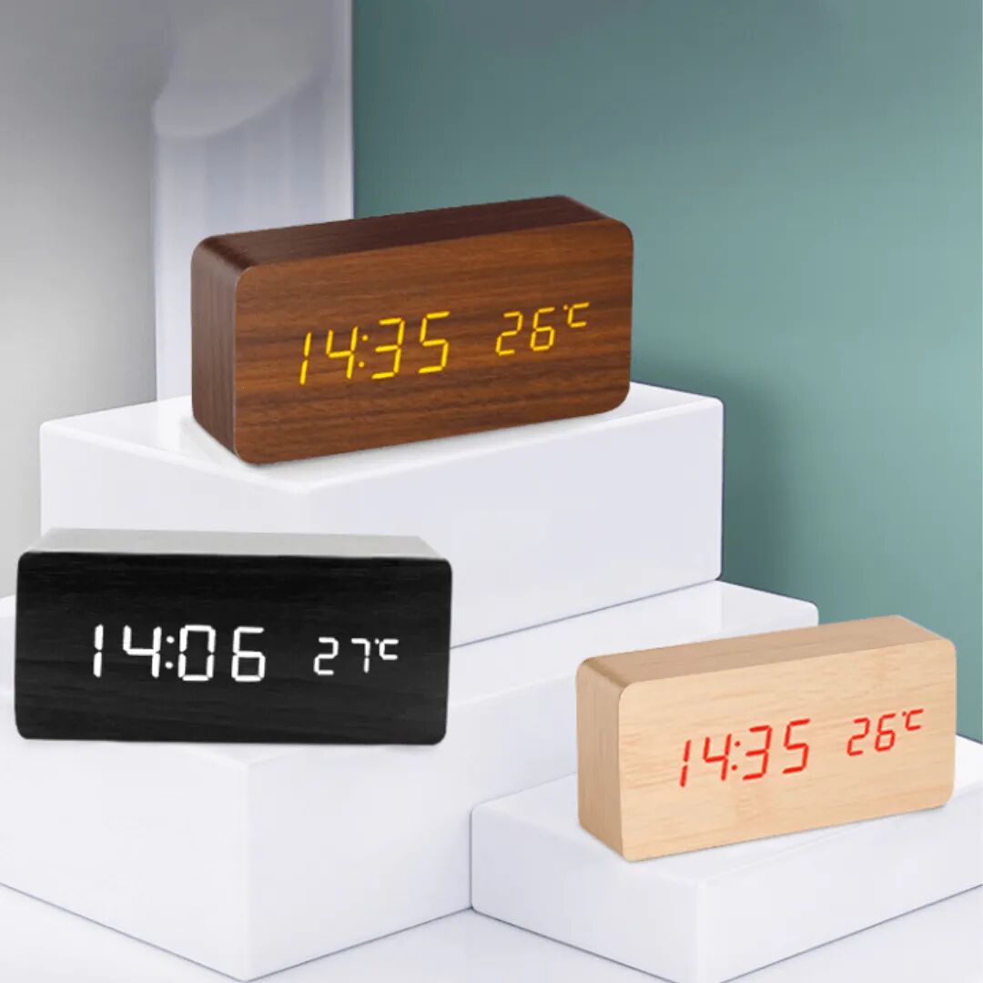 Réveil Numérique Avec Thermomètre Intégré Et Activation Par Commande Vocale (colleur Aléatoire) thumbnail 8