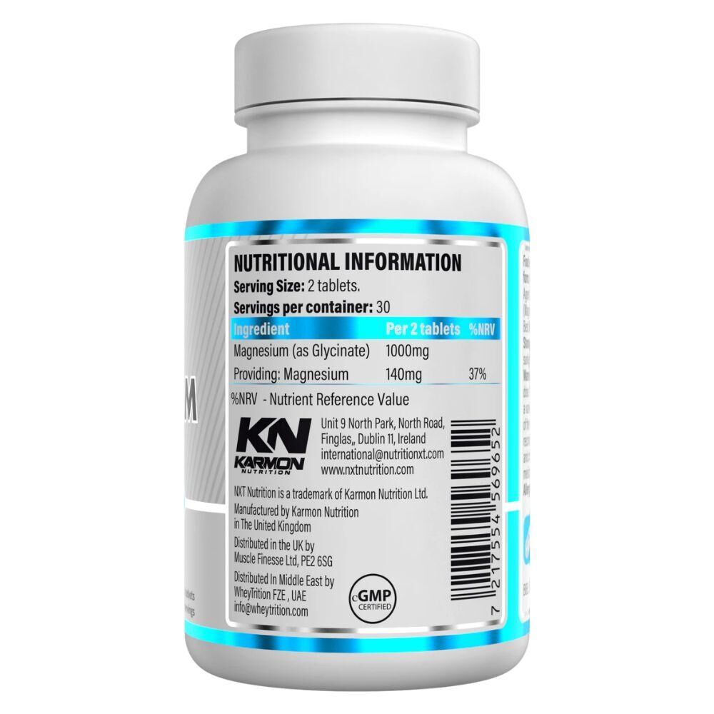 Magnésium – Glycinate 1000 Mg & 140 Mg De Magnésium