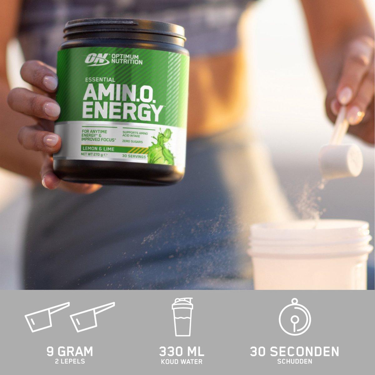 Essential Amino Energy Citron & Lime – Eaa, Bcaa Et Caféine Naturelle thumbnail 3