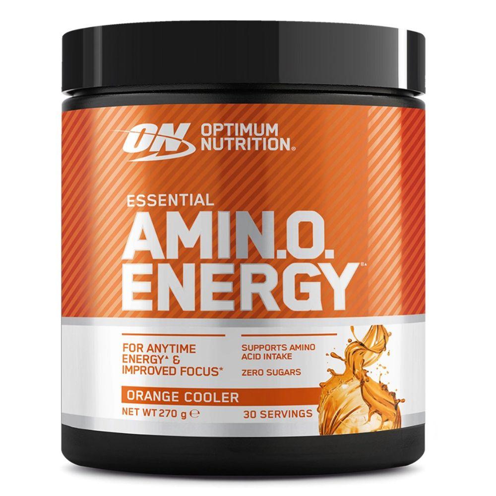Essential Amino Energy On 270 G Orange Cooler | Acides Aminés Eaa, Bcaa + Caféine Naturelle