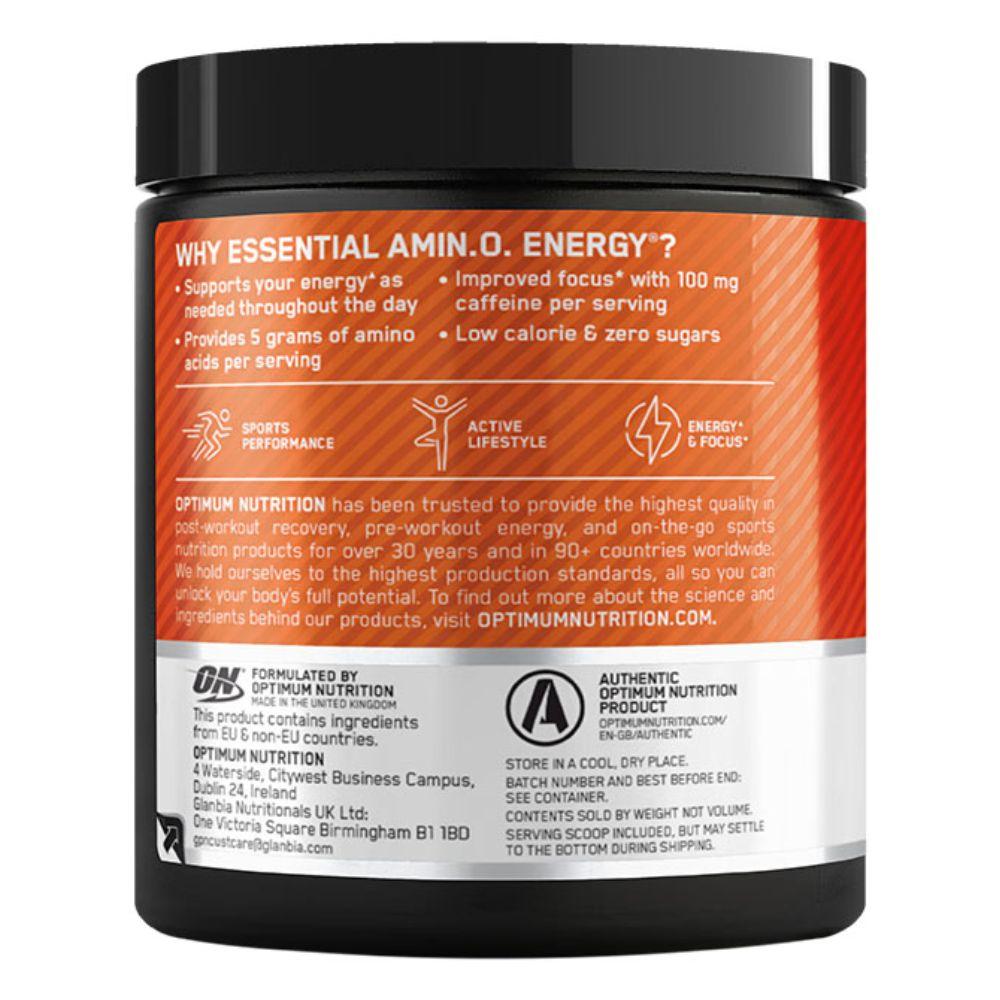 Essential Amino Energy On 270 G Orange Cooler | Acides Aminés Eaa, Bcaa + Caféine Naturelle