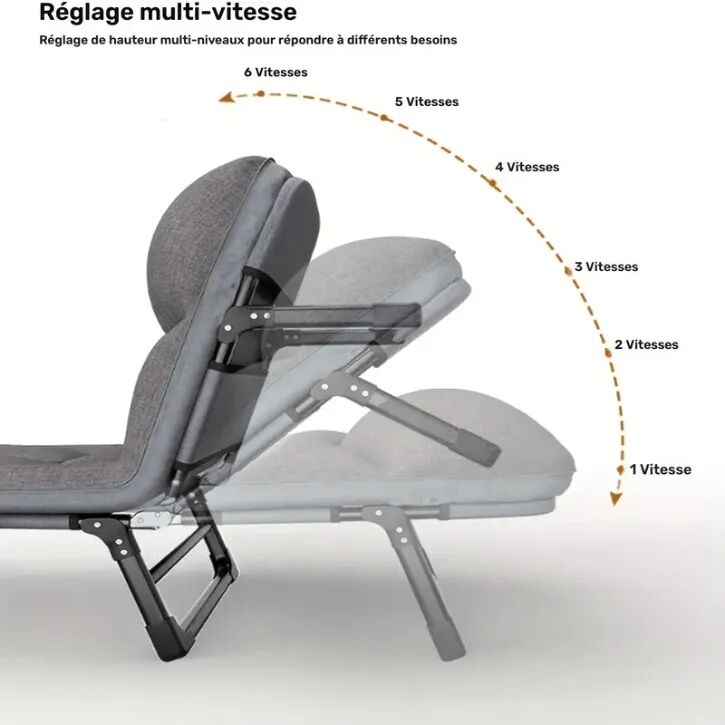 Chaise Pliante D’extérieur Polyvalente – Idéale Pour Plage, Camping, Piscine Et Terrasse thumbnail 4
