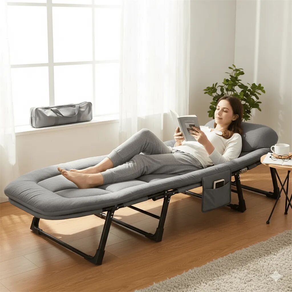 Chaise Pliante D’extérieur Polyvalente – Idéale Pour Plage, Camping, Piscine Et Terrasse thumbnail 6