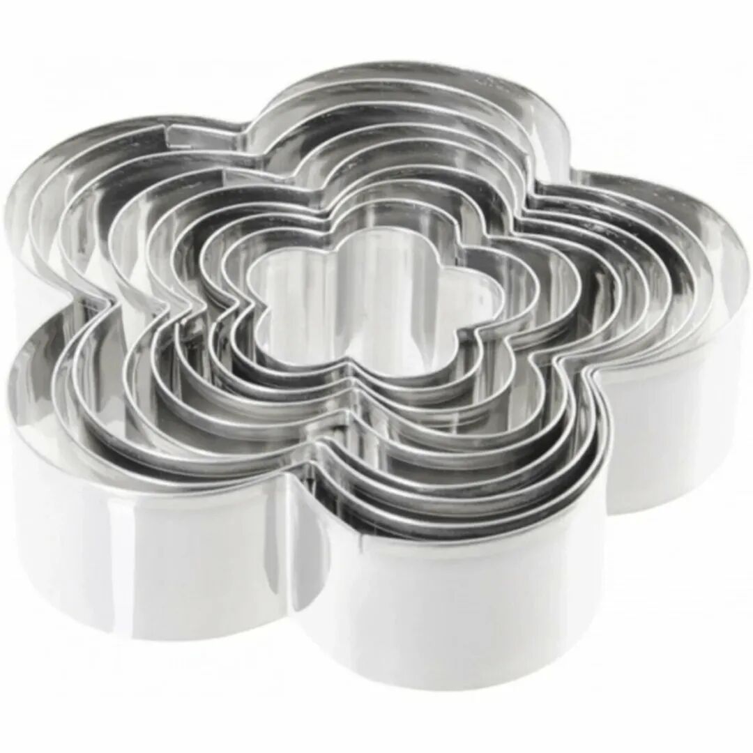 Lot De 7 Emporte-pièces En Forme De Fleur En Acier Inoxydable Pour Biscuits thumbnail 6