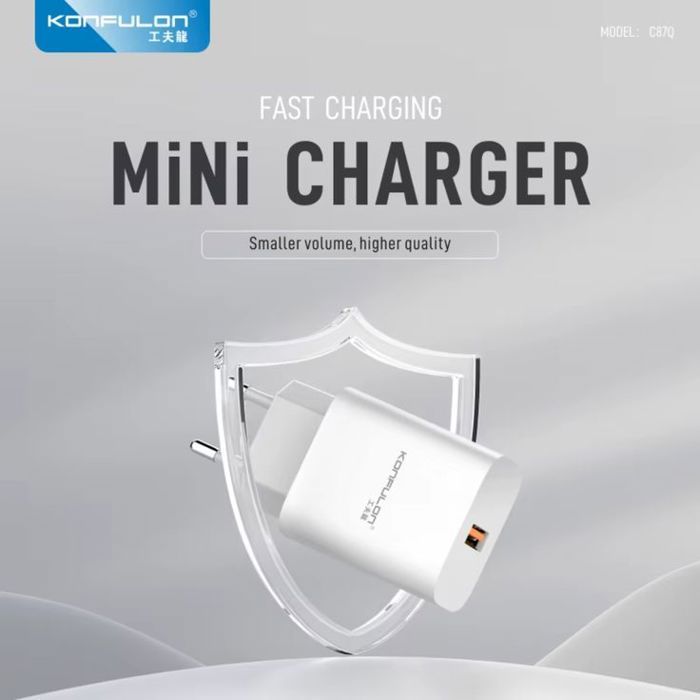 Chargeur Rapide 25w– C87q Avec Câble Iphone
