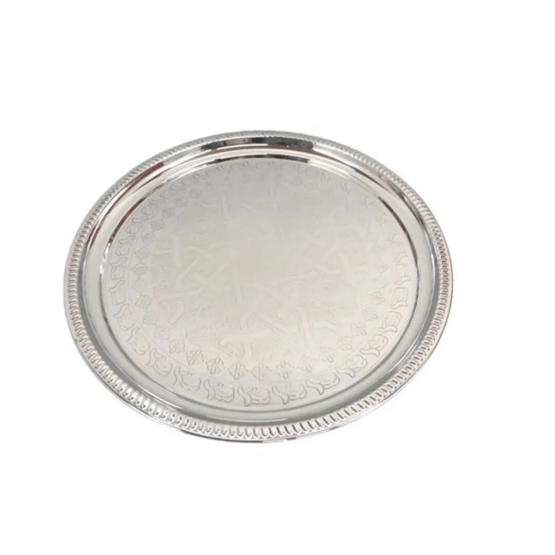 Assiette À Thé En Métal Décoratif, Idéale Pour Les Desserts Et Le Thé.30cm thumbnail 5