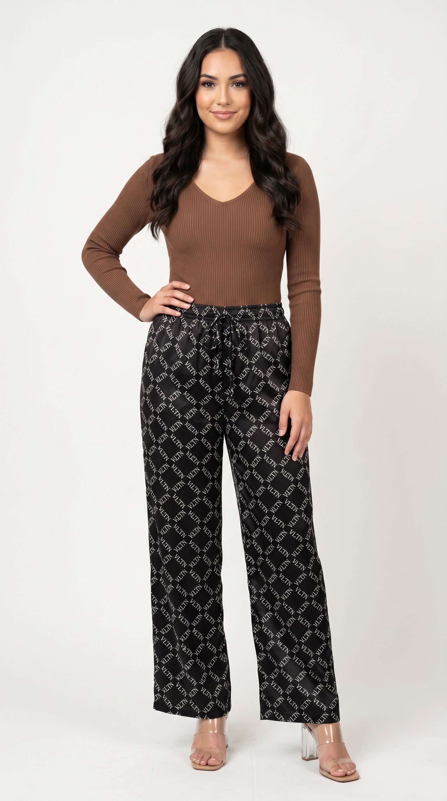 Pantalon Large Fluide Imprimé