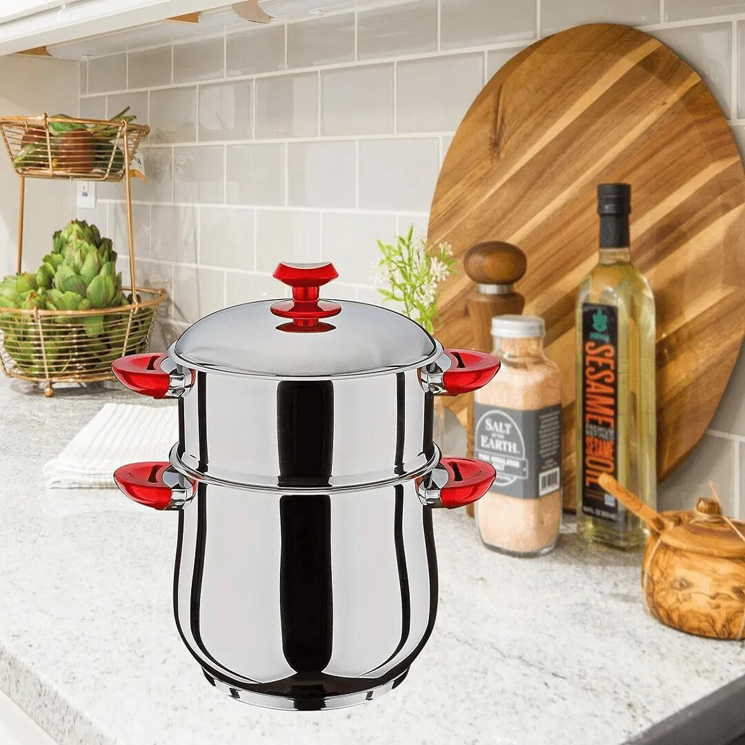 Couscoussier En Inox Élégance Et Performance Culinaire 8l