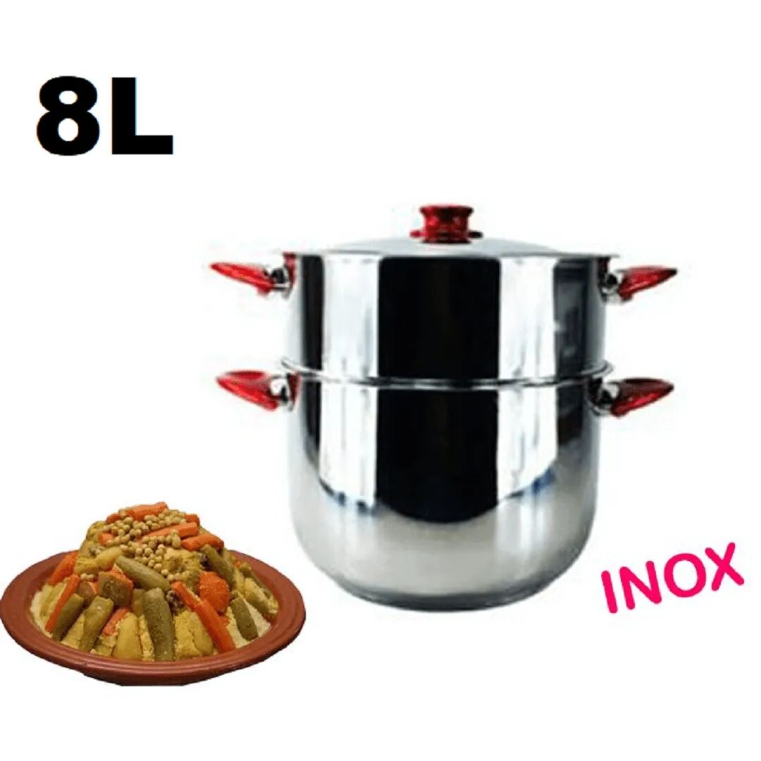 Couscoussier En Inox Élégance Et Performance Culinaire 8l thumbnail 3