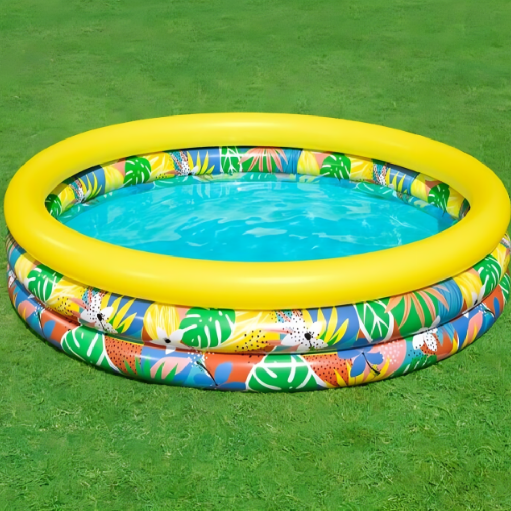 Floral Paradise – Piscine Gonflable Ronde 168 X 38 Cm