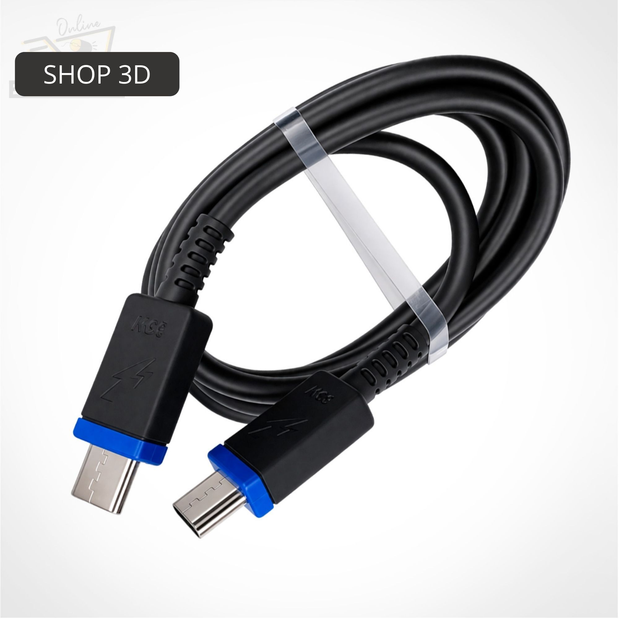 Câble De Charge Rapide Pd 65w Double Type C 1m thumbnail 3
