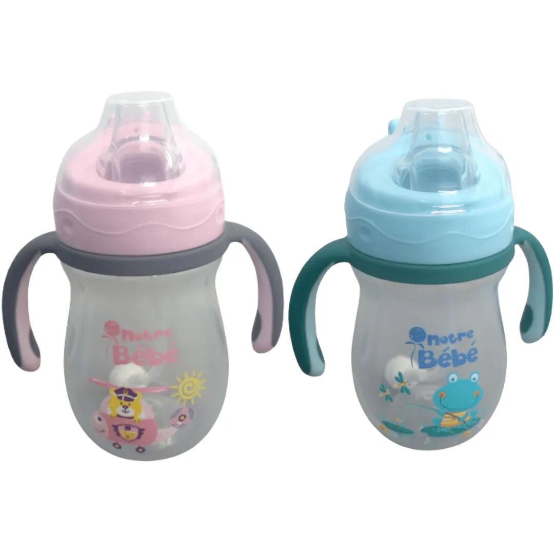 Biberon De Lait Portable Pour Enfants Avec Paille Et Poignées Doubles