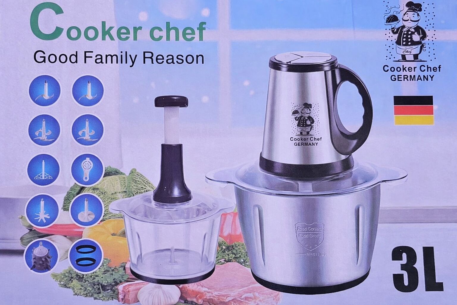 Hachoir Électrique Multifonction Cooker Chef