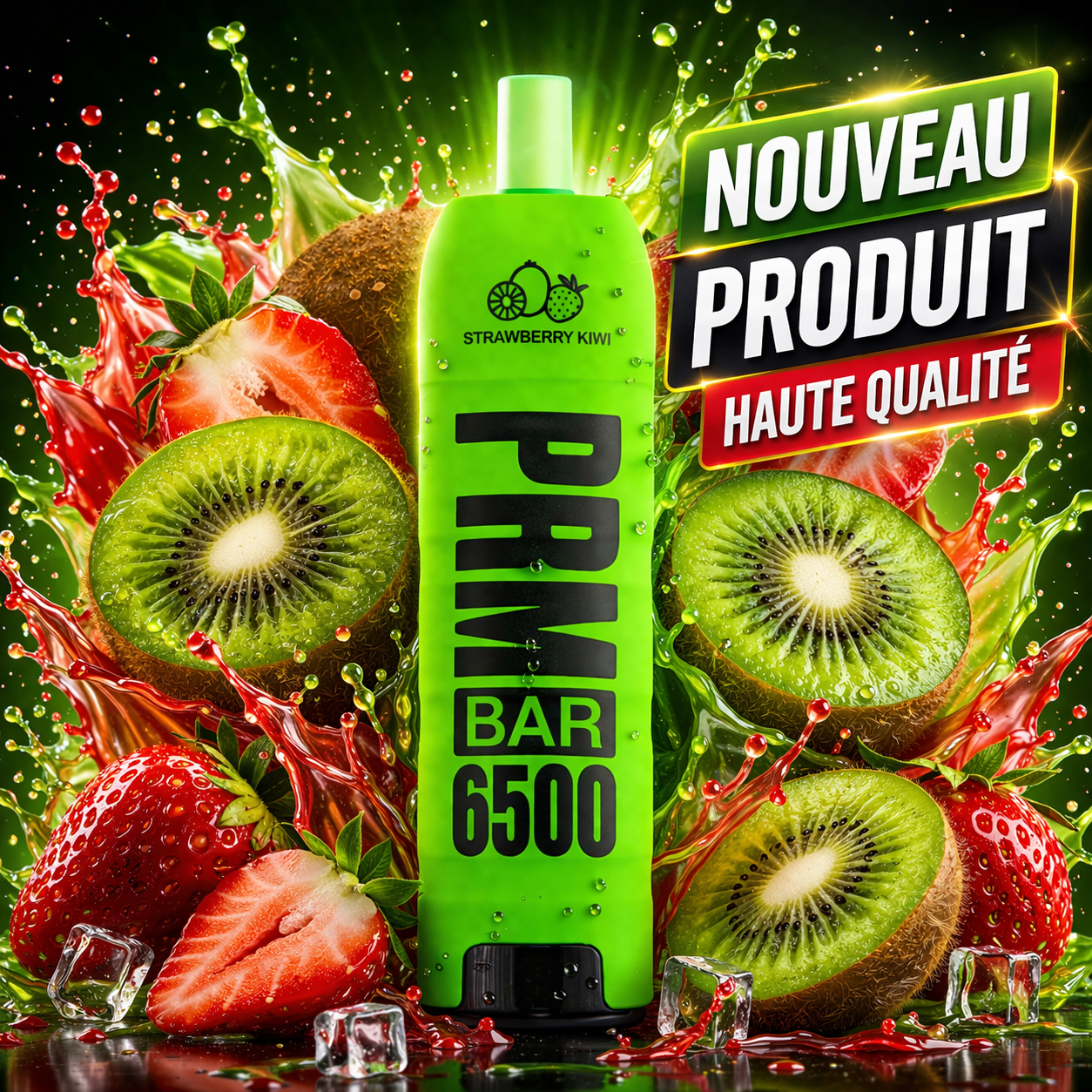 Strawberry Kiwi 6500 Puffs 5% Nic