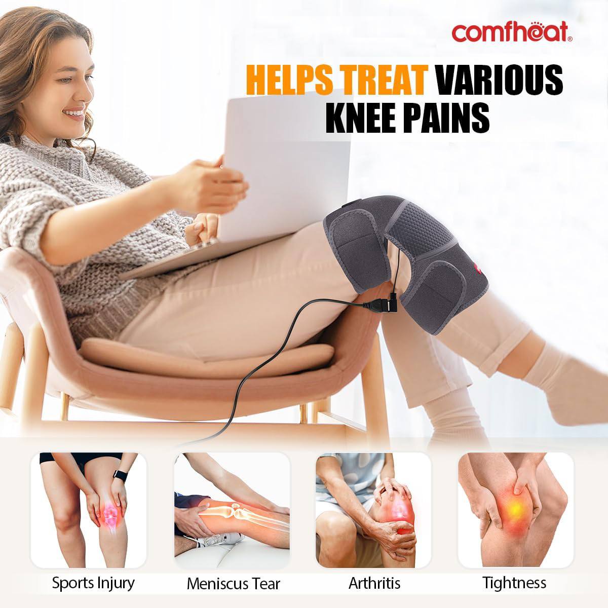 Pro Knee Wrap — Genouillère Chauffante Intelligente thumbnail 6