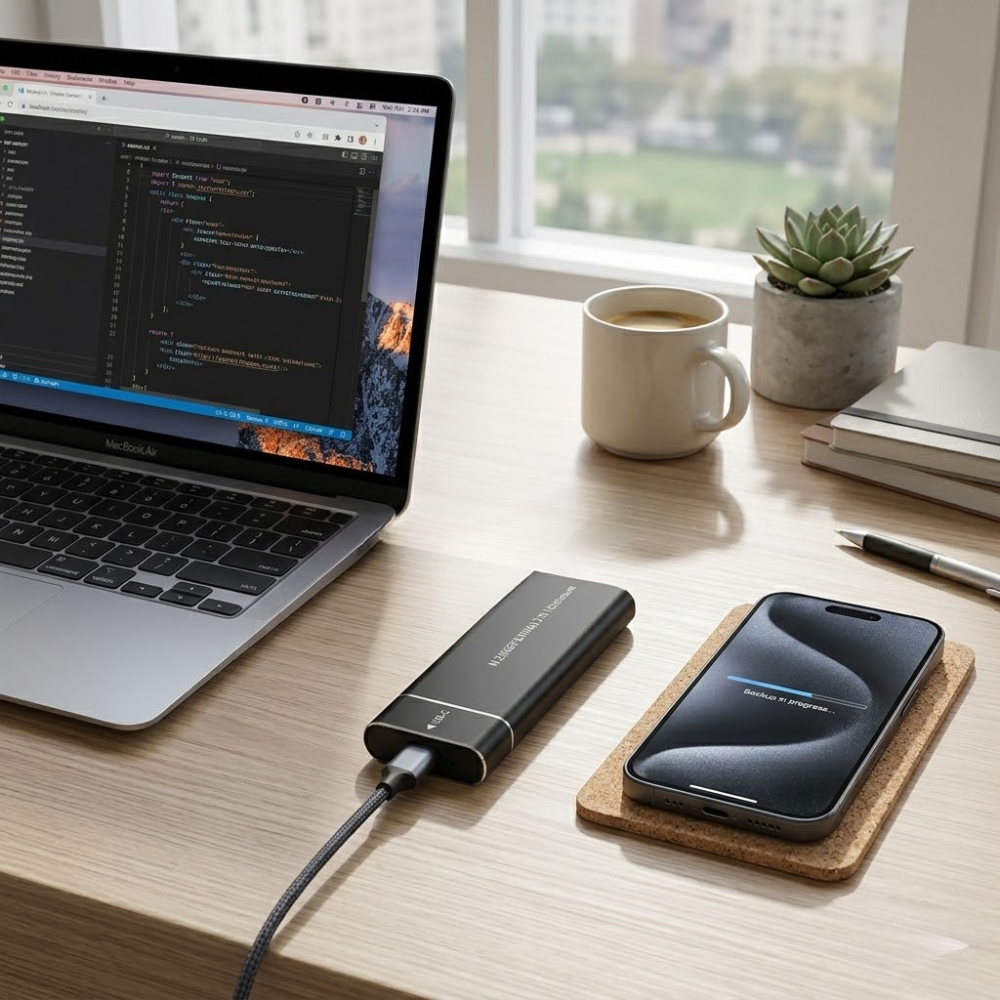 Boîtier Externe M.2 Ssd Vers Usb-c thumbnail 4